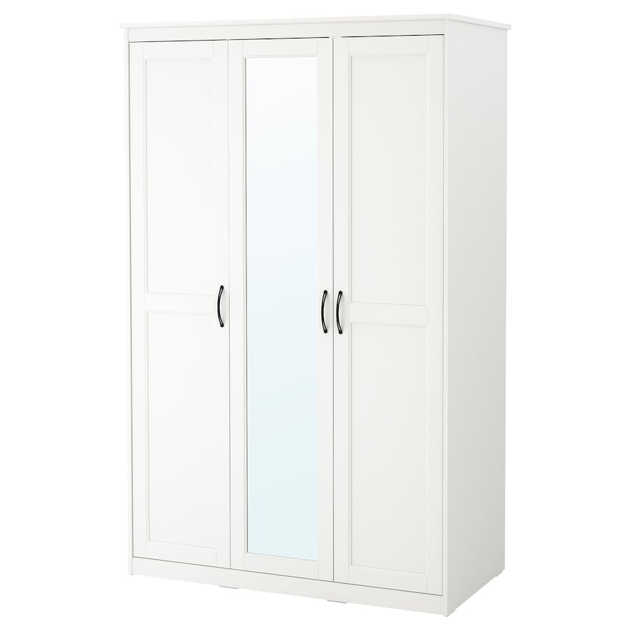 SONGESAND Wardrobe, white, 120x60x191 cm, 70347352