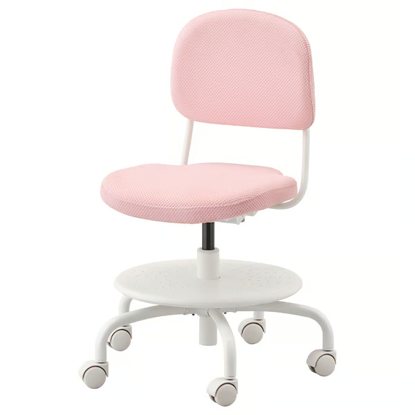 VIMUND Children's desk chair, light pink, 60424355